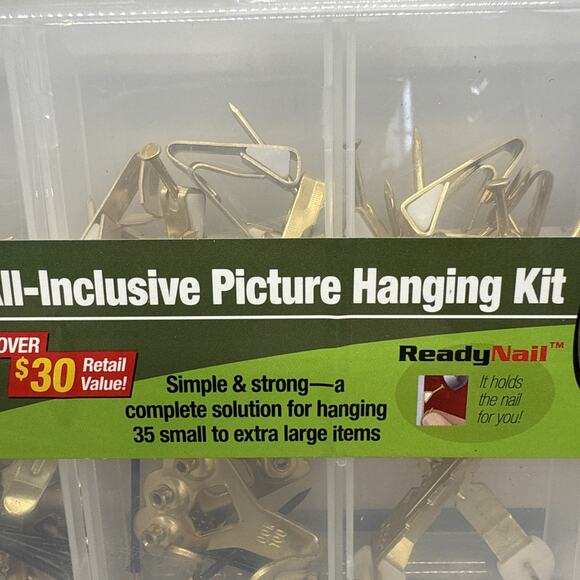 3-OOK Ready Nail Medium Picture Hanging Kits 48pc Piece 10lb-100lb - Picture 3 of 9